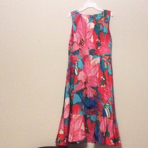 Rsvp by Talbots Floral midi sleeveless dress